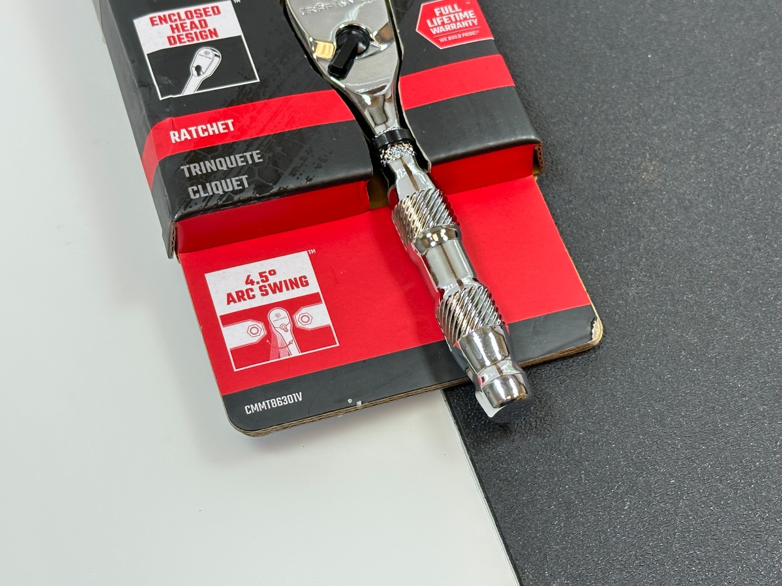 NEW Craftsman V-Series CMMT86301V Stubby 1/4” Drive Chrome Ratchet