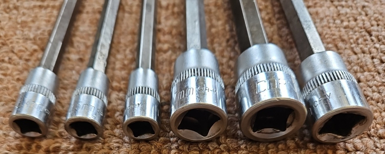 Cornwell Tools 4mm-9mm Long Metric Hex Bit Socket 3/8″ Drive CR-V