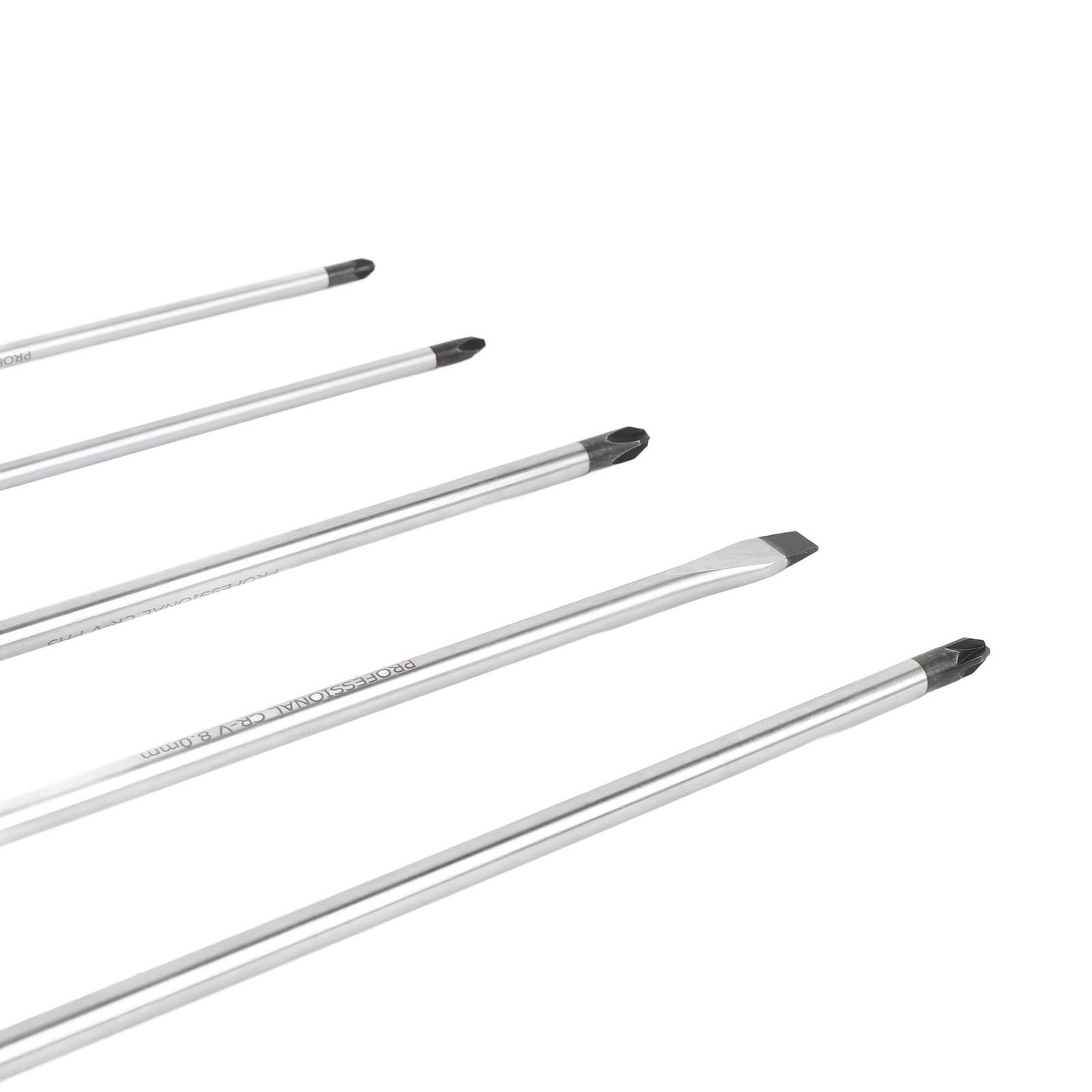 5Pcs 450mm Extra Long Screwdriver Tool Ergonomic For Auto Repair Premium