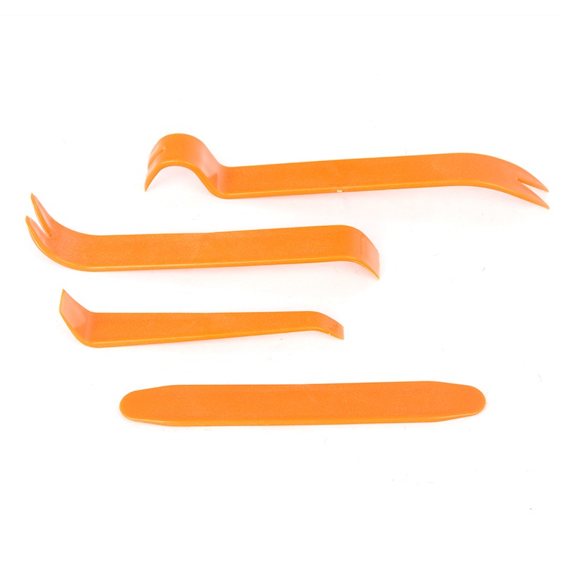 4Pcs Car Trim Removal Tools Set Hand Tools Pry Bar Panel Door Interior Clip Kits