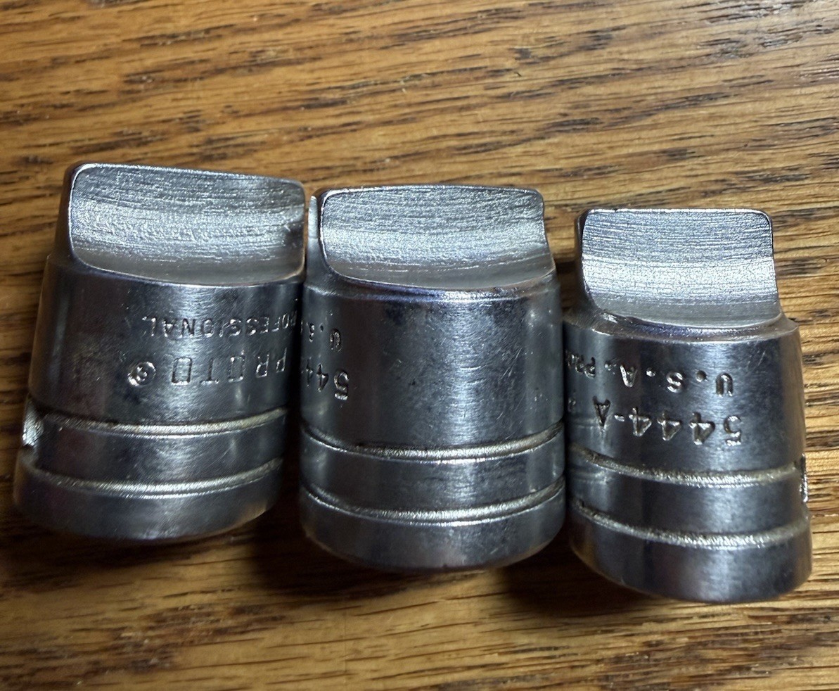 Proto Professional Drag Link Sockets 1/2-inch drive Lot of 3 5444 & 5446-A