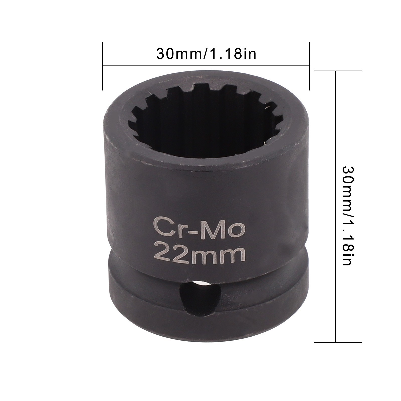 Mechanic Tool 1/2??Dr X 22mm SOCKET OEM 2450487 16PT Direct Replacement