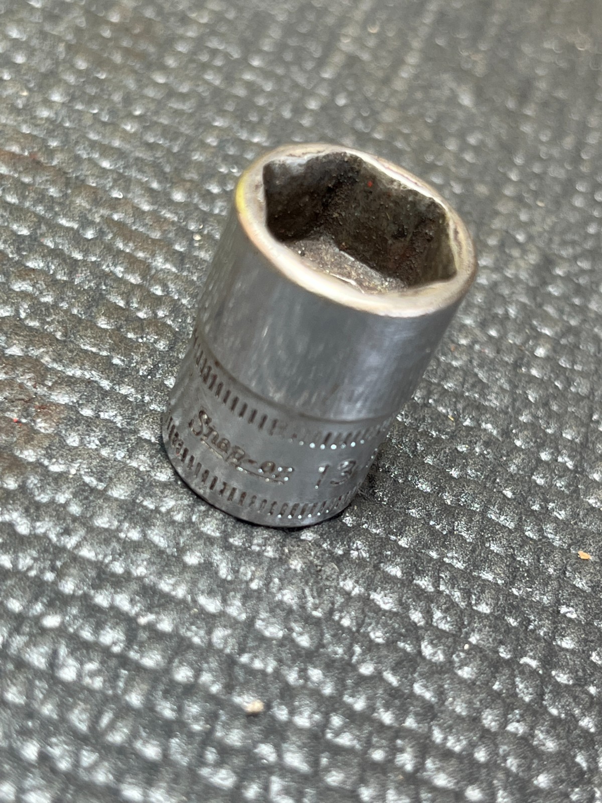 Snap On 13mm Socket. 3/8″ Drive, 6 Point Shallow Socket. Part # FSM131