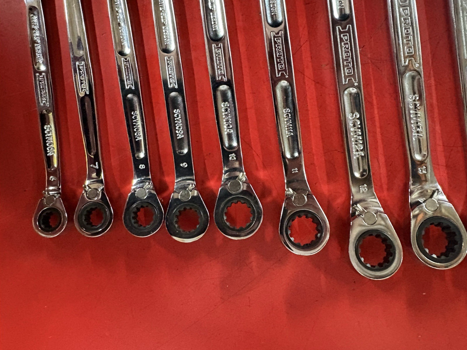 Proto 19 Piece Metric Ratcheting Combo Wrench Set MADE IN USA