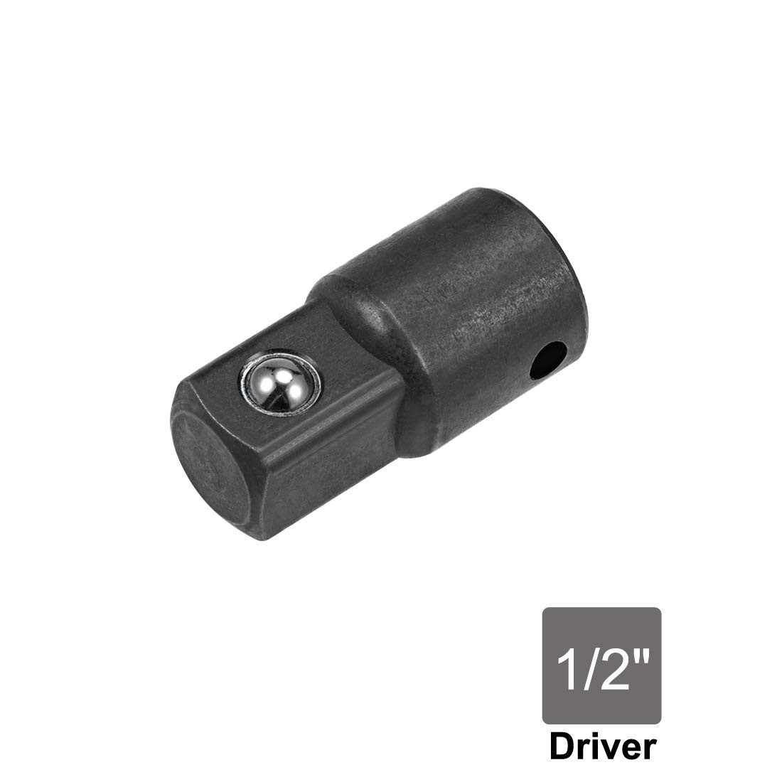 uxcell 3/8 Inch Drive F x 1/2 Inch M Socket Adapter Female to Male Cr-V Black