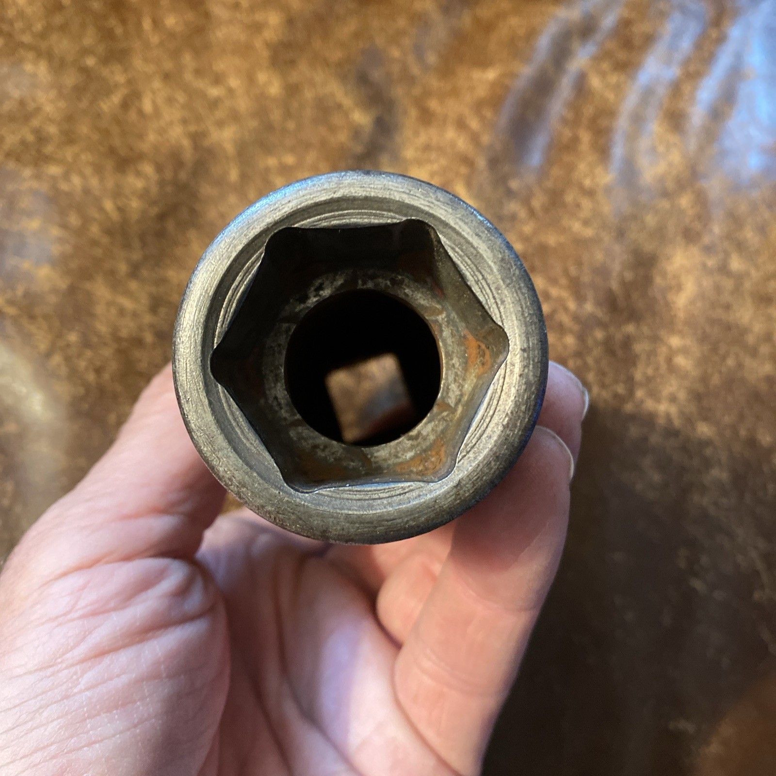Snap On 3/4″ Drive 1-1/4″ 6PT Dayton Lug Nut Impact Socket DW402 Deep Socket