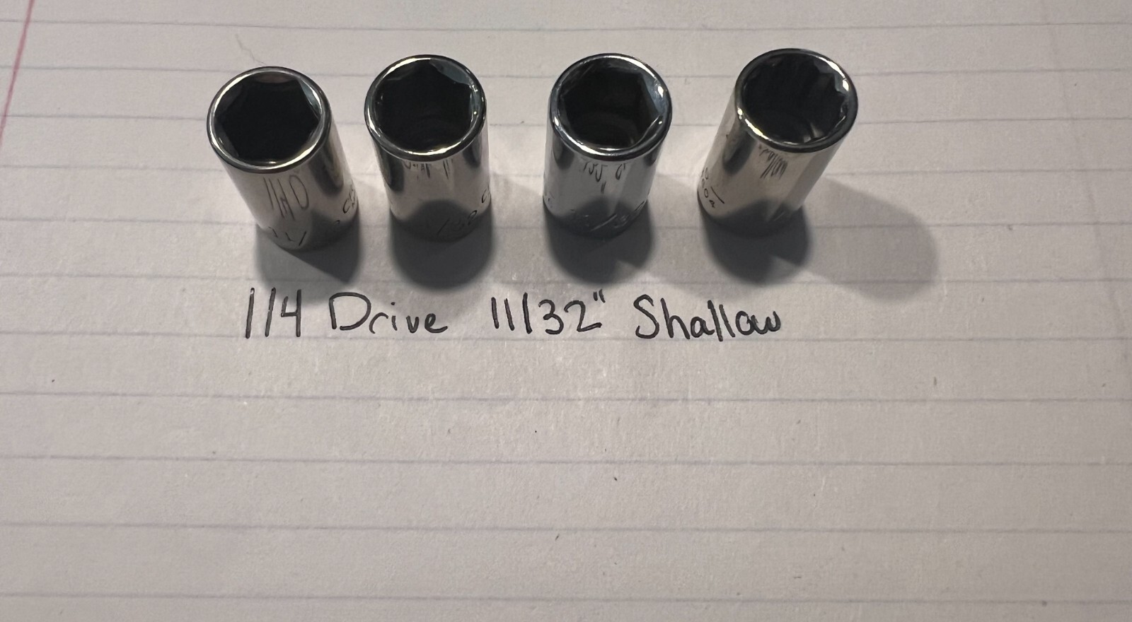 Craftsman USA 1/4″ Dr – SAE and Metric Shallow Socket 6 and 12 Point Pick Sizes!