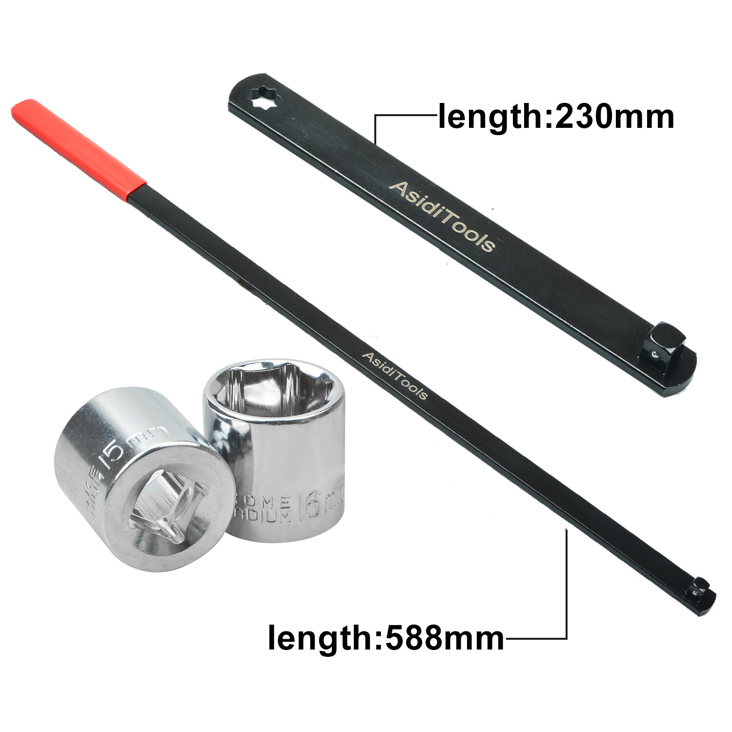 Serpentine Belt Tool Set 3/8″Pulley Wrench Installation Removal Tool