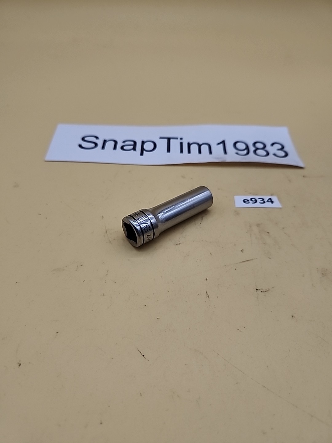 Snap-on Tools SF121 3/8″ SAE Flank Drive Deep Socket 3/8″ Drive 12 pt USA