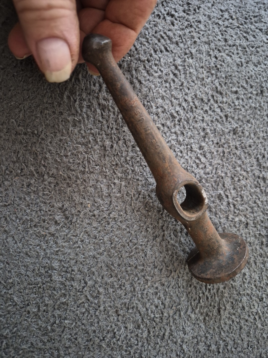 Vintage Auto Body Hammer Round Herbrand Head Only