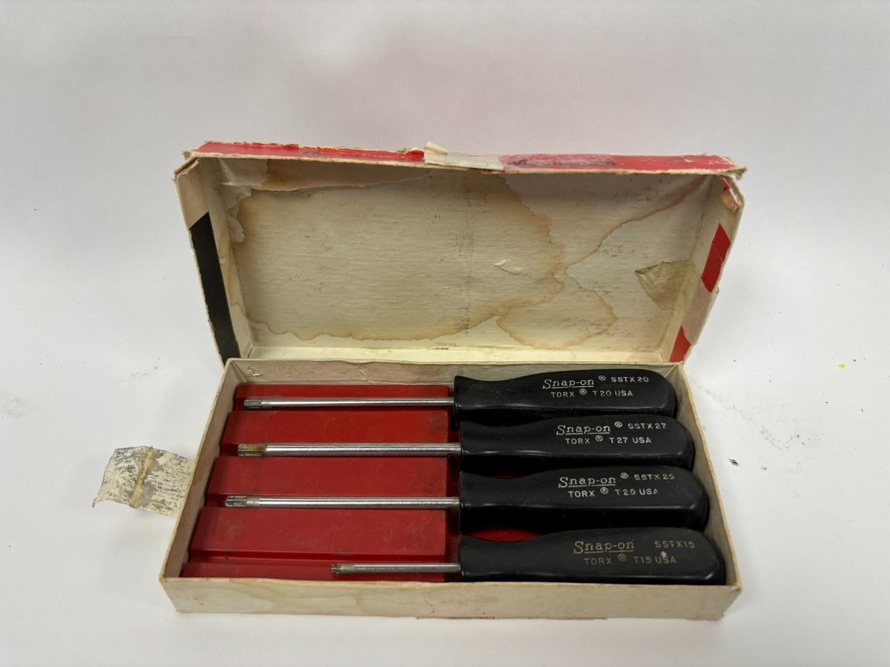 Snap‑on 4‑Piece Vintage Torx Screwdriver Set – T15 / T20 / T25 / T27 – STX40 Box