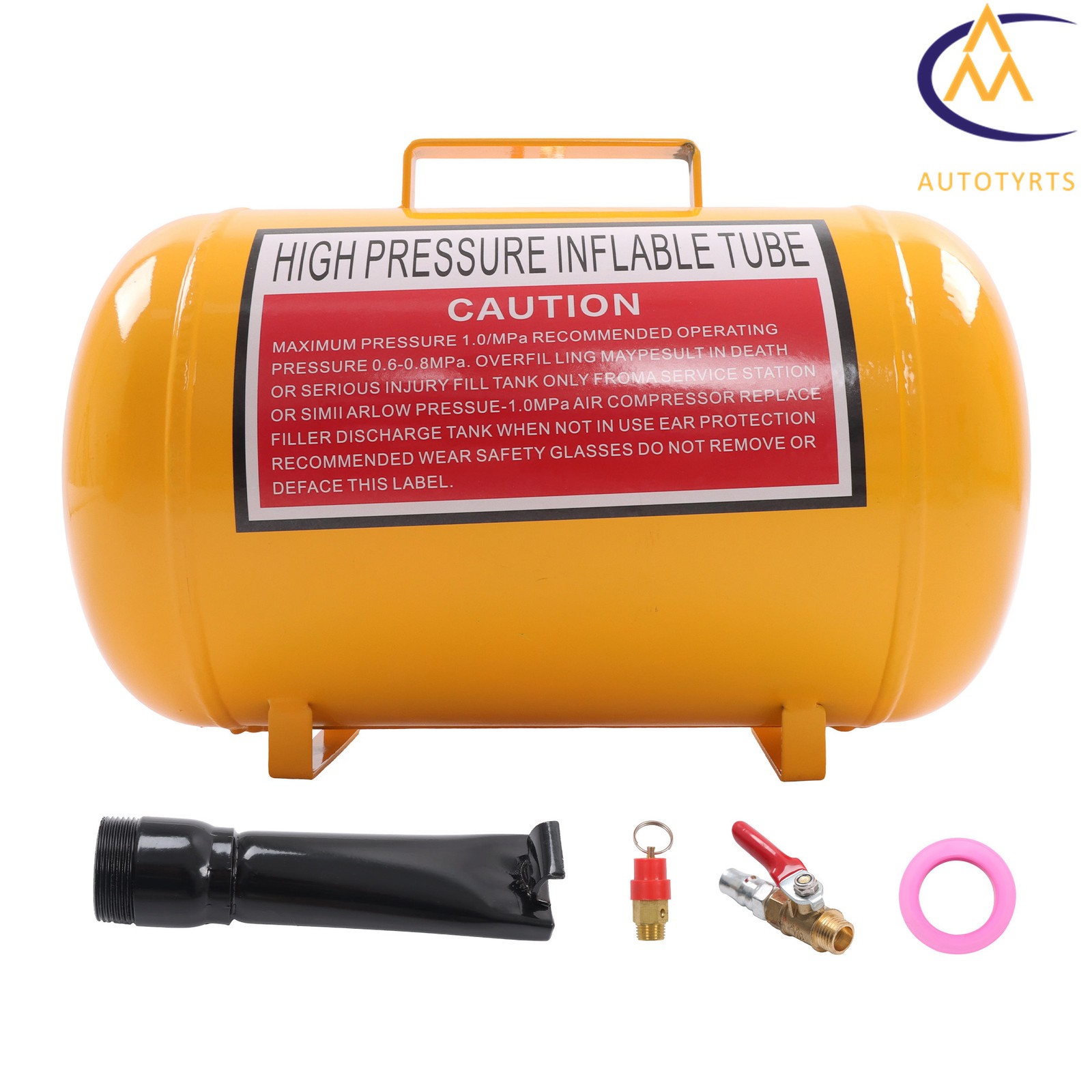 5 Gallon Heavy Duty Air Tire Bead Seater Blaster Seating Tool 145 psi Yellow