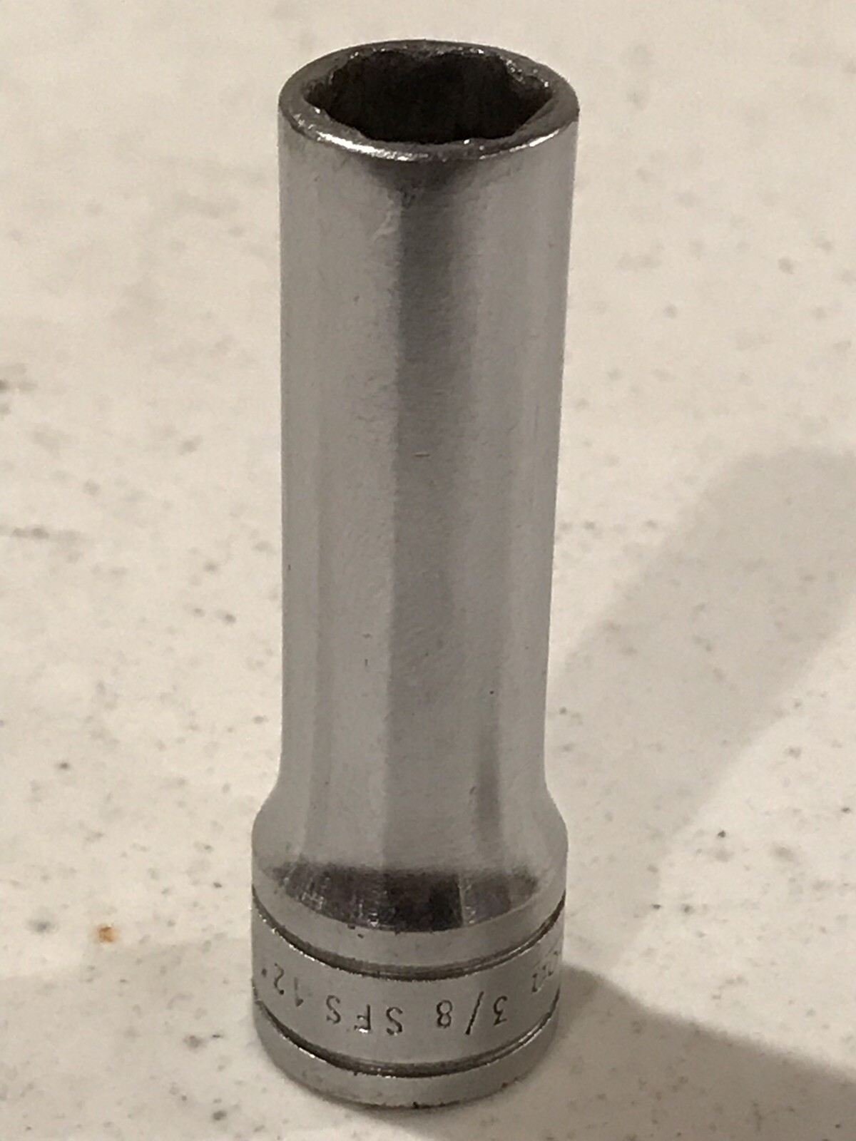 SNAP-ON SFS121, 3/8″ SAE 6 POINT DEEP 3/8″ DRIVE SOCKET USA *****
