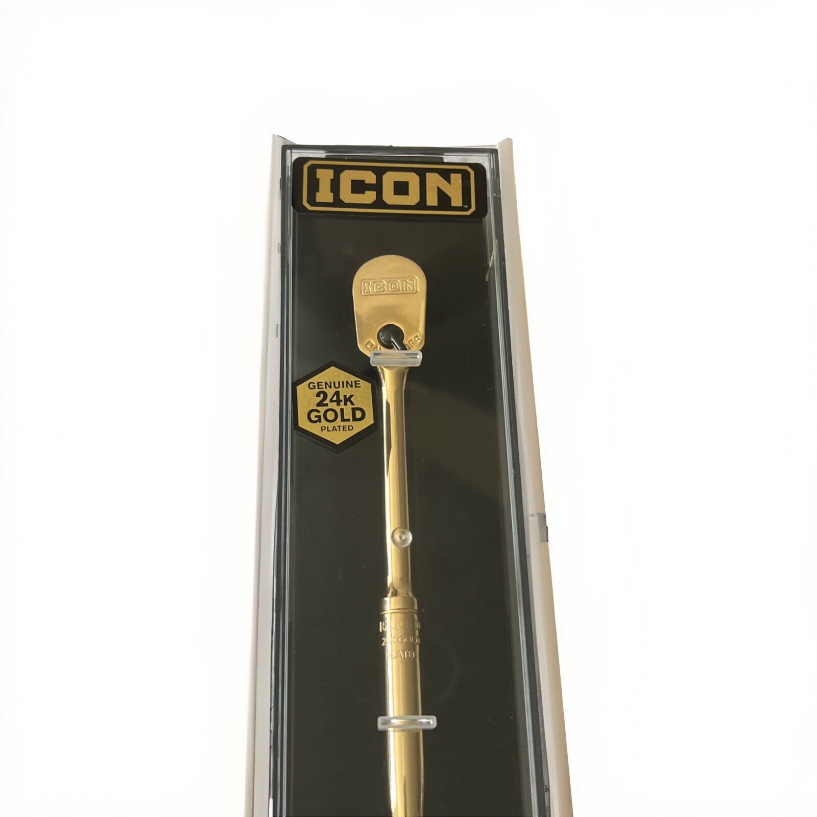 ICON Professional Ratchet 90 Tooth Low Profile 3/8 Inch Drive 24k Gold Plated