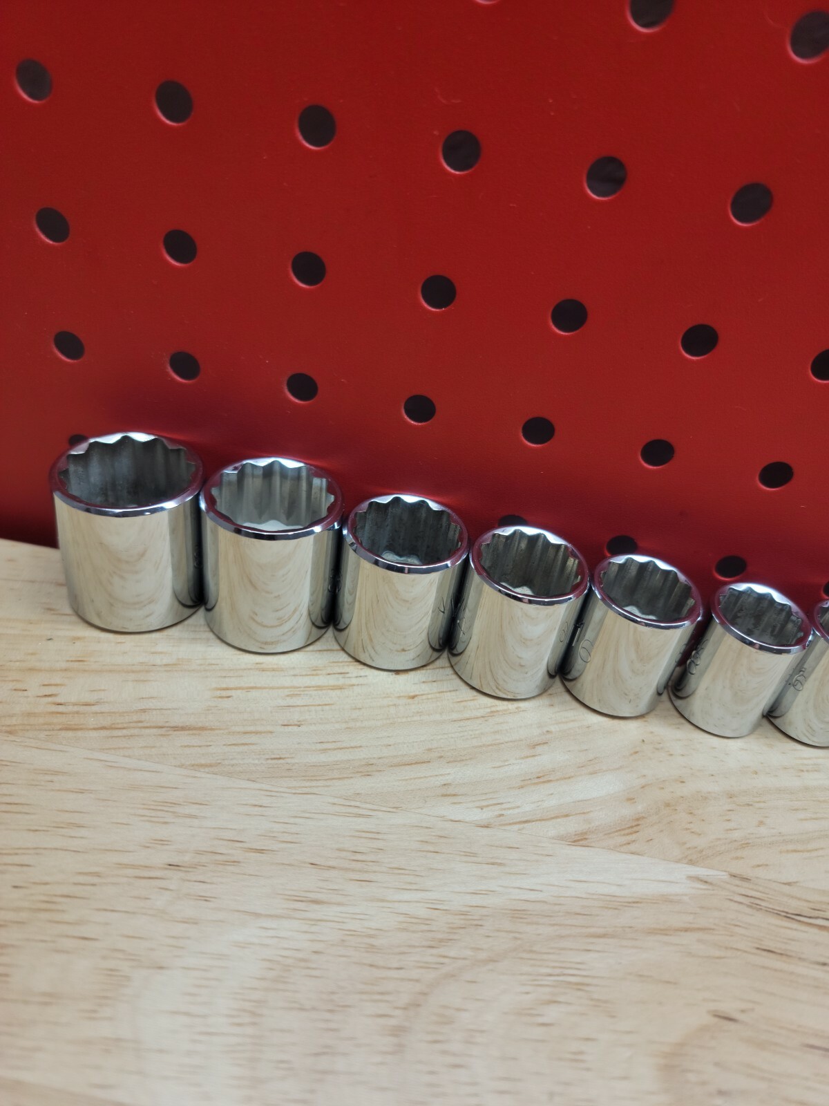 Proto 3/8″ Drive 7/16″ – 15/16″ SAE 9-Piece 12-Point Shallow Chrome Socket Set