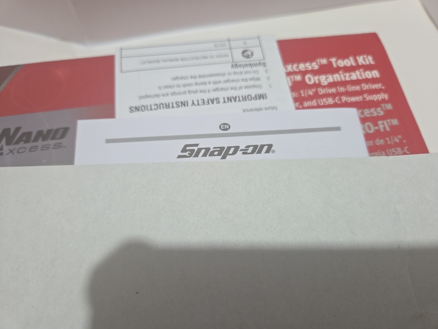 Snap On Tools CTNN13KF Nano Axcess Tool Kit Red New 1/4drive COMPLETE