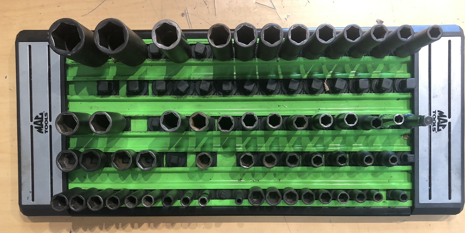 Mac Tools Multi Size Twist Action Socket Tray With Many Sockets (var Brands)