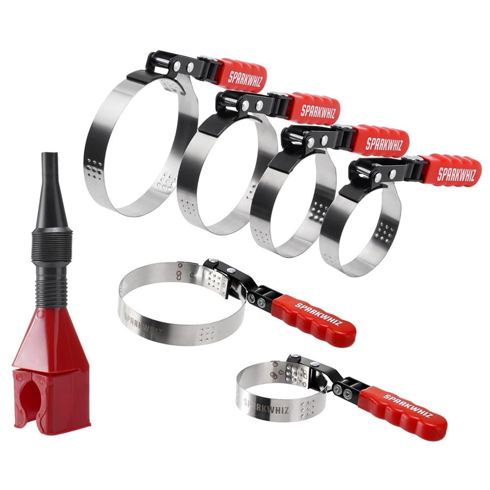 SPARKWHIZ 7 IN 1 Oil Filter Wrench Oil Filter Removal Tool Kit 2-1/6″ 5-1/4″ NEW