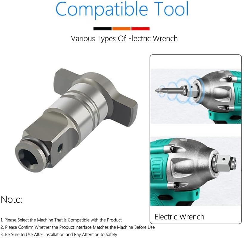 C-Shaped Electric Wrench Adapter – 2 Pack for Improved Tool Functionality