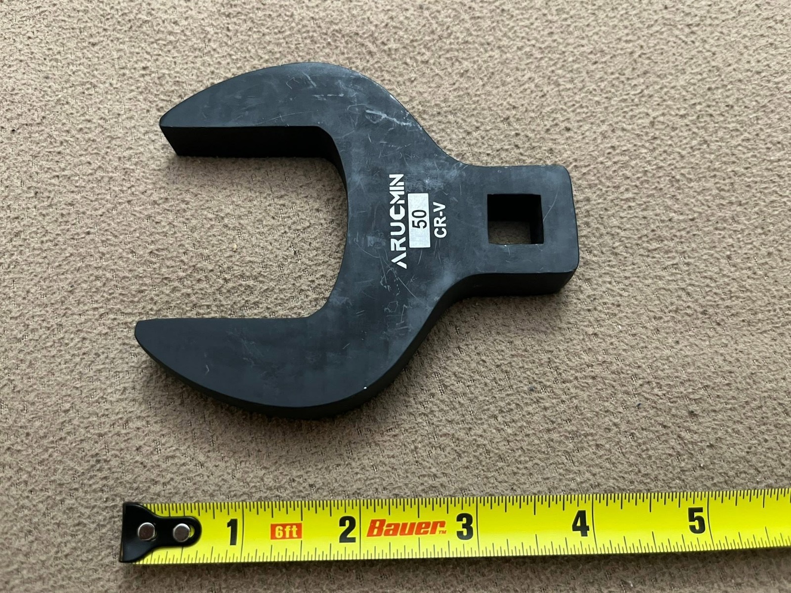Arucmin Tools 50mm Metric Jumbo Crowfoot Socket Wrench, 1/2″ Drive, BRAND NEW!
