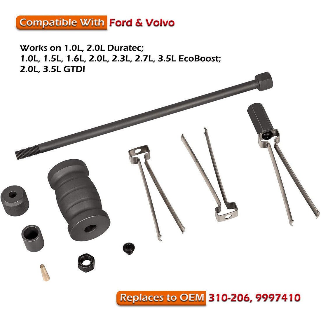 310206 Fuel Injector Puller Remover Tool 9997410 For Ford Volvo Duratec EcoBoost