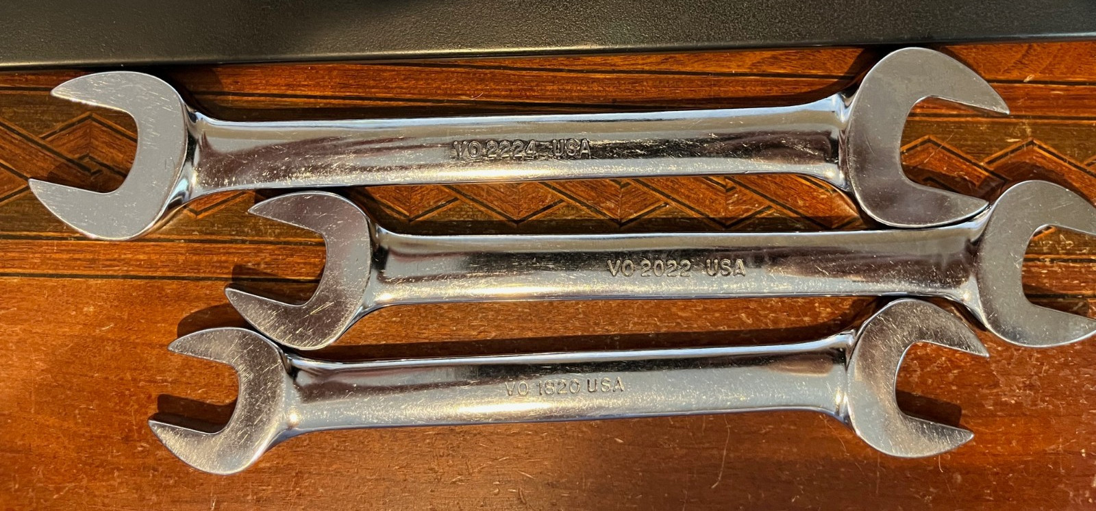 SNAP-ON UNDERLINE VO SERIES SAE DOUBLE OPEN END WRENCH SET 1″ TO 1/4″ 12 PC