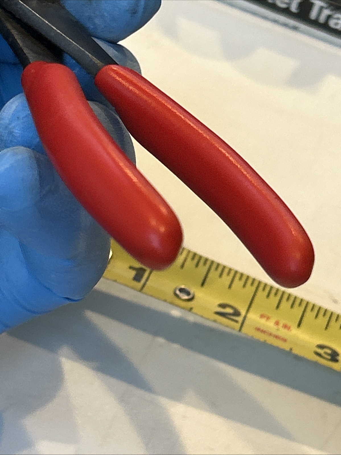 ⭐️Snap-On 44CP Miniature Black Slip Joint Pliers 8”⭐️Red Comfort Grip Handles⭐️