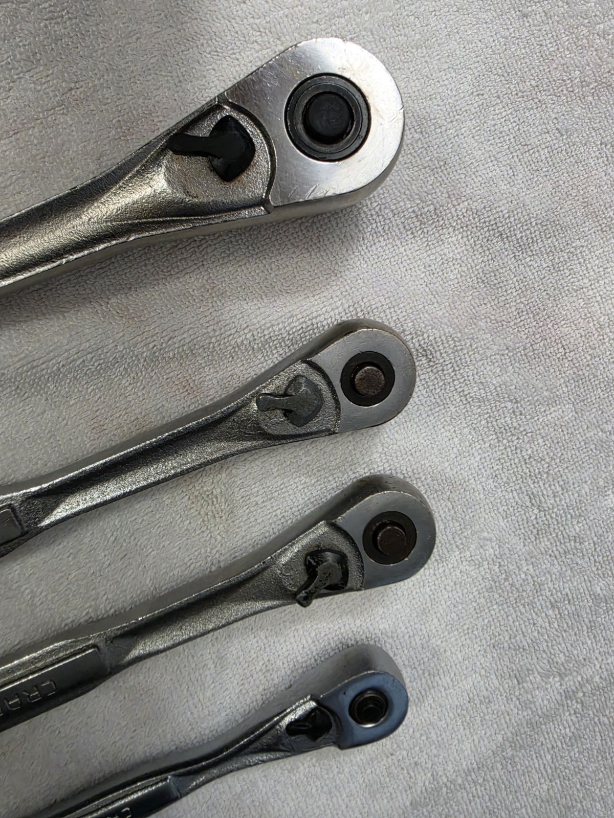 USED Vintage Craftsman Ratchets Set Of 1/4, 3/8, 3/8 Long, And 1/2