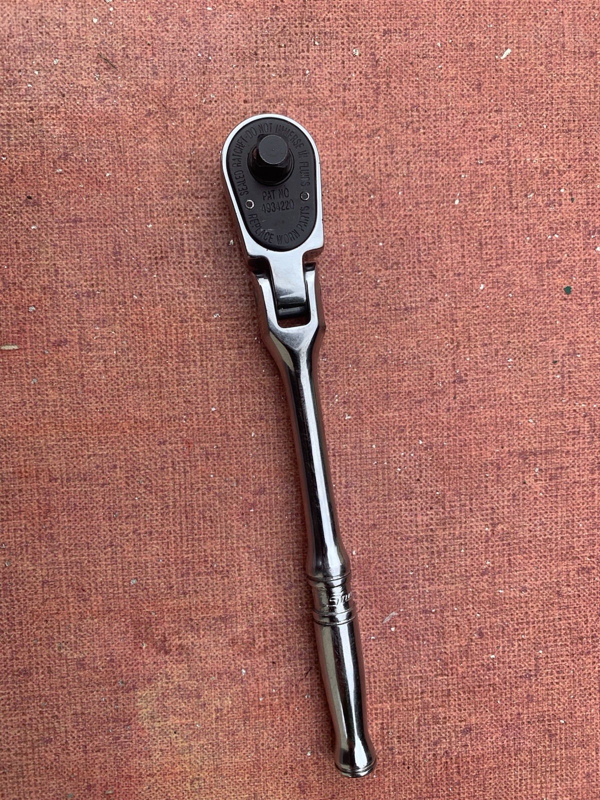 Exc. Snap On Tools USA TM831 Chrome 1/4″ Drive Flex Head Ratchet Has Engraving