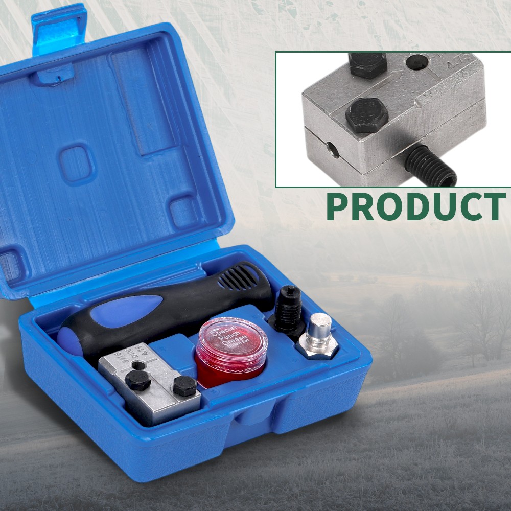 Universal Handheld Car Brake Line Flaring Tool Kit 3/16» Double Flare + Storage