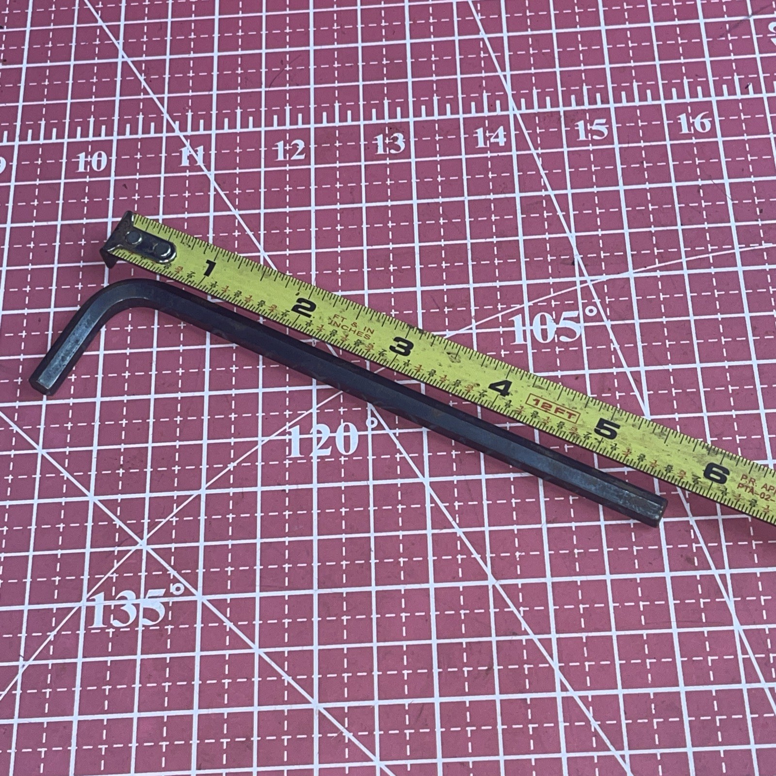 NOS Allen USA 6 MM Metric Hex Key Long Arm Wrench 5 11/16 Overall Length