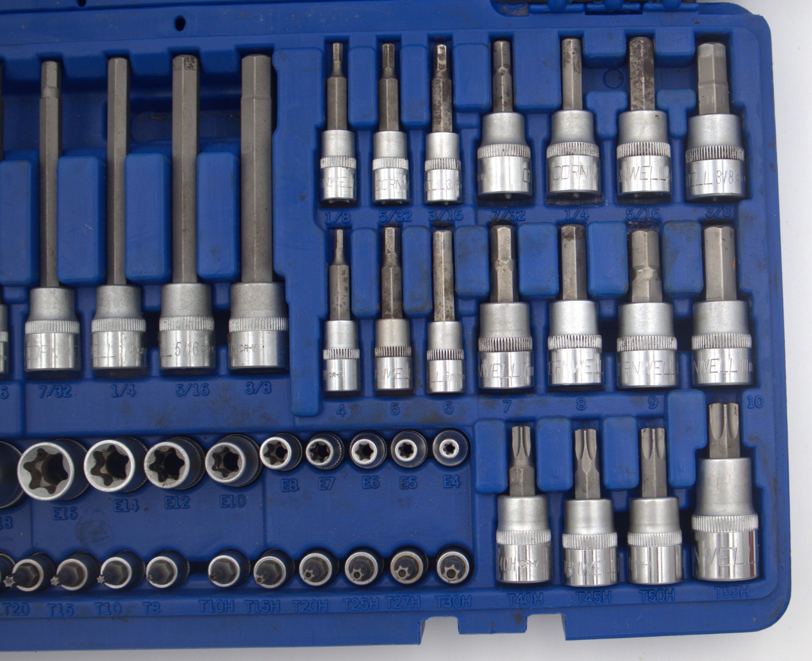 Cornwell CBSMTH62S 62pc Hex Torx Tamper Proof Inverted Star Bit Socket Set Read