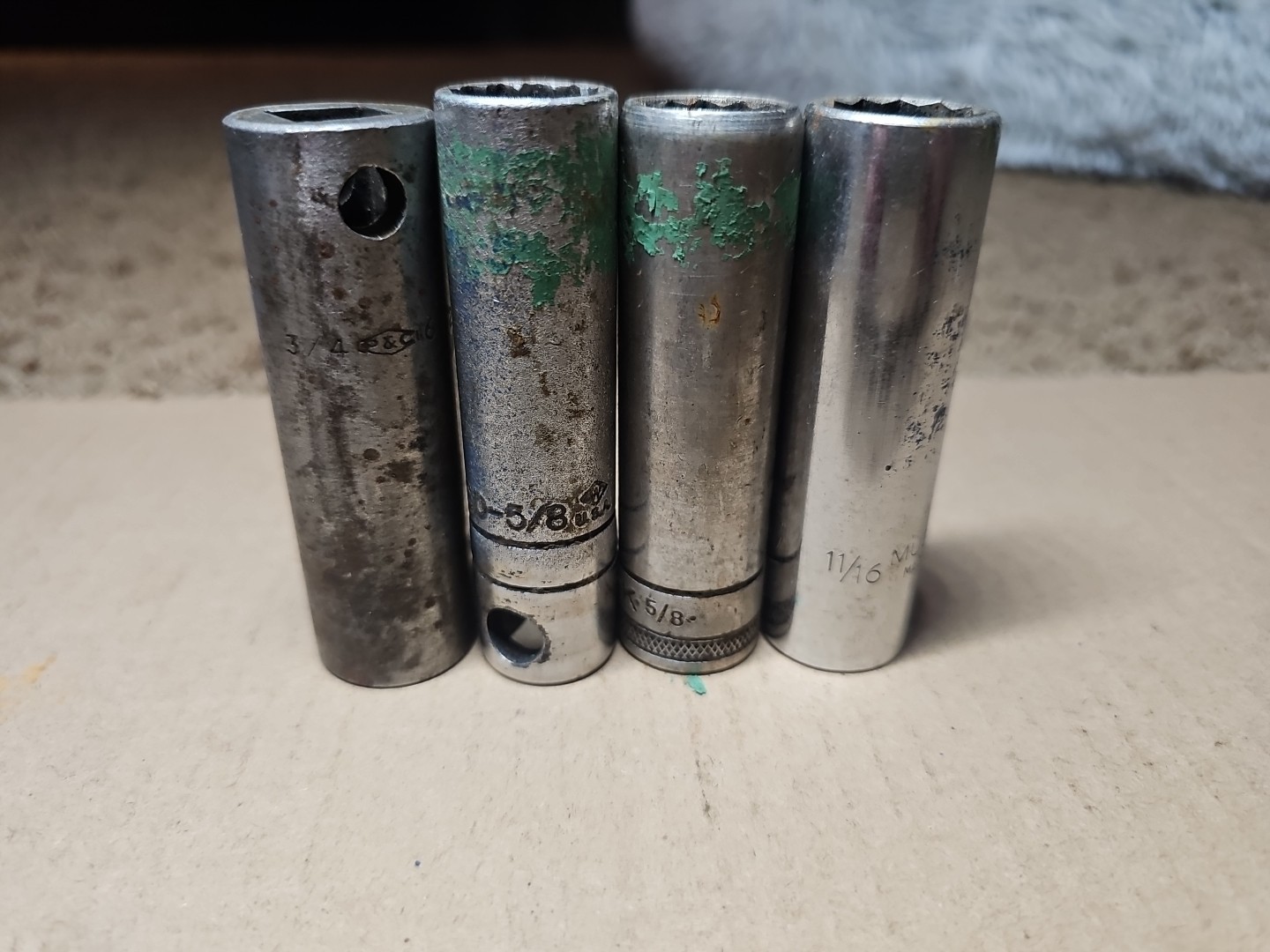 Vintage Various Socket Lot of 21 Ward’s P&C S-K TrueCraft Proto