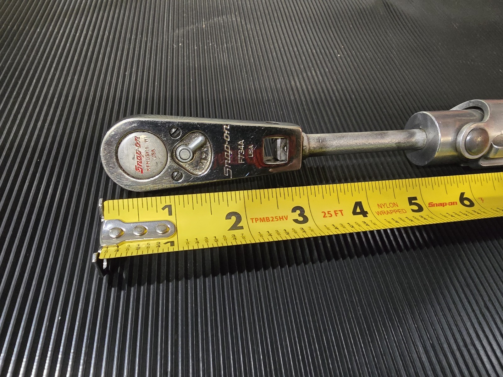SNAP ON F734A 3/8 DRIVE MULTI-PURPOSE RATCHET & SWALLOW AIRPLANE CO. HANDLE RARE