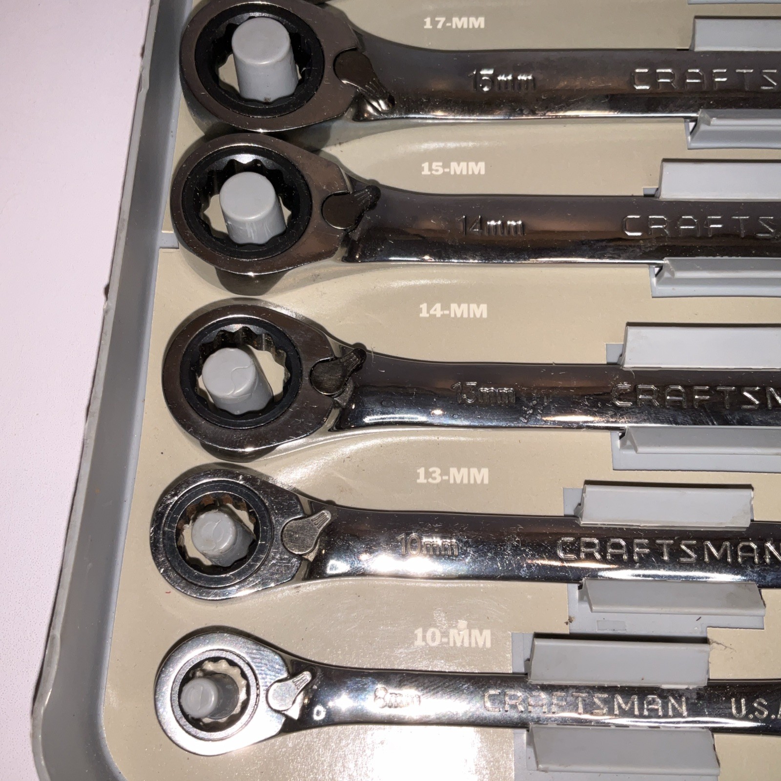 Craftsman 942405 8pc Metric Reversible Ratcheting Wrench Set USA 🇺🇸 8-18mm