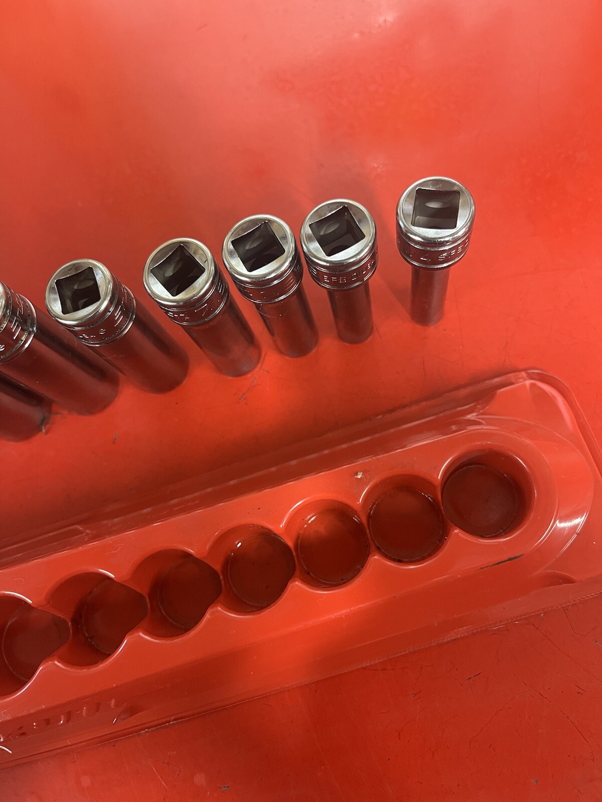 Snap-on 211sfsy 11 pc 3/8″ drive 6 point sae deep flank drive socket set