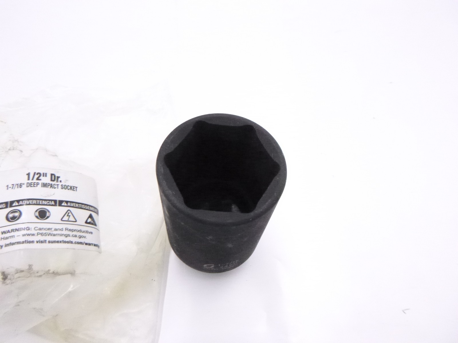 SUNEX 246D 1/2″ Drive Deep 6 Point 1-7/16″ Impact Socket Black Oxide