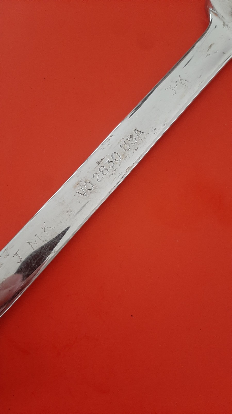 Snap On Tools USA 7/8″ x 15/16″ Open-End Wrench VO2830 Engraved 602