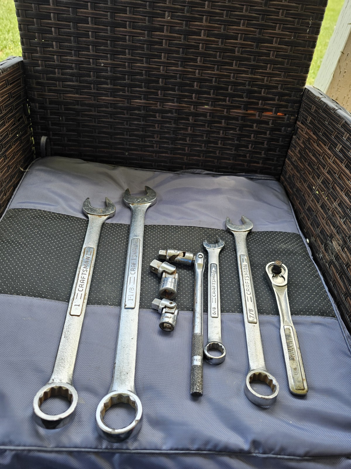 VTG Mix Tools Lot Wrenches & Ratchet,Proto,Craftsman,Snap-on Swivels Used #9