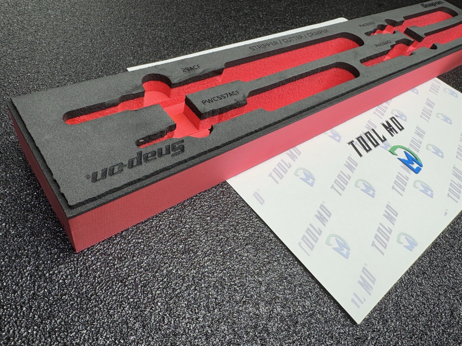Snap-on Tools RED FOAM TRAY ONLY for 4pc Stipper / Cutter / Pliers Set PWCS400FR