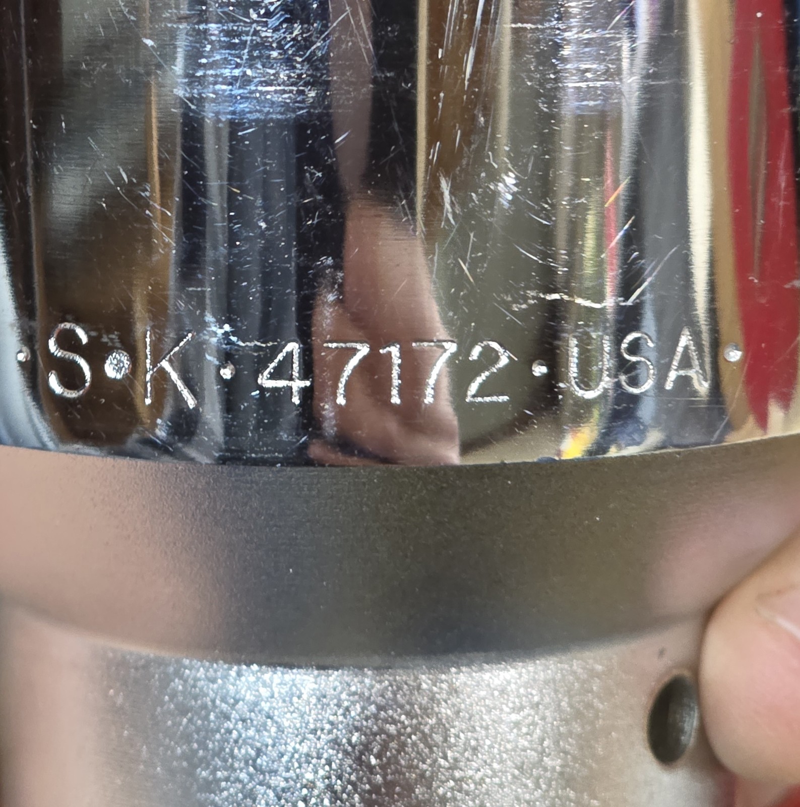 SK Tools 3/4″ Drive 2-1/4″ Polished Chrome Shallow Socket 12pt 47172 USA