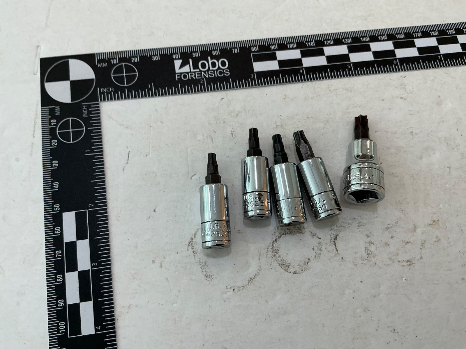 S-K tools 5 pc torx bit set T20 – T40 1/4″ & 3/8″ drive made in USA