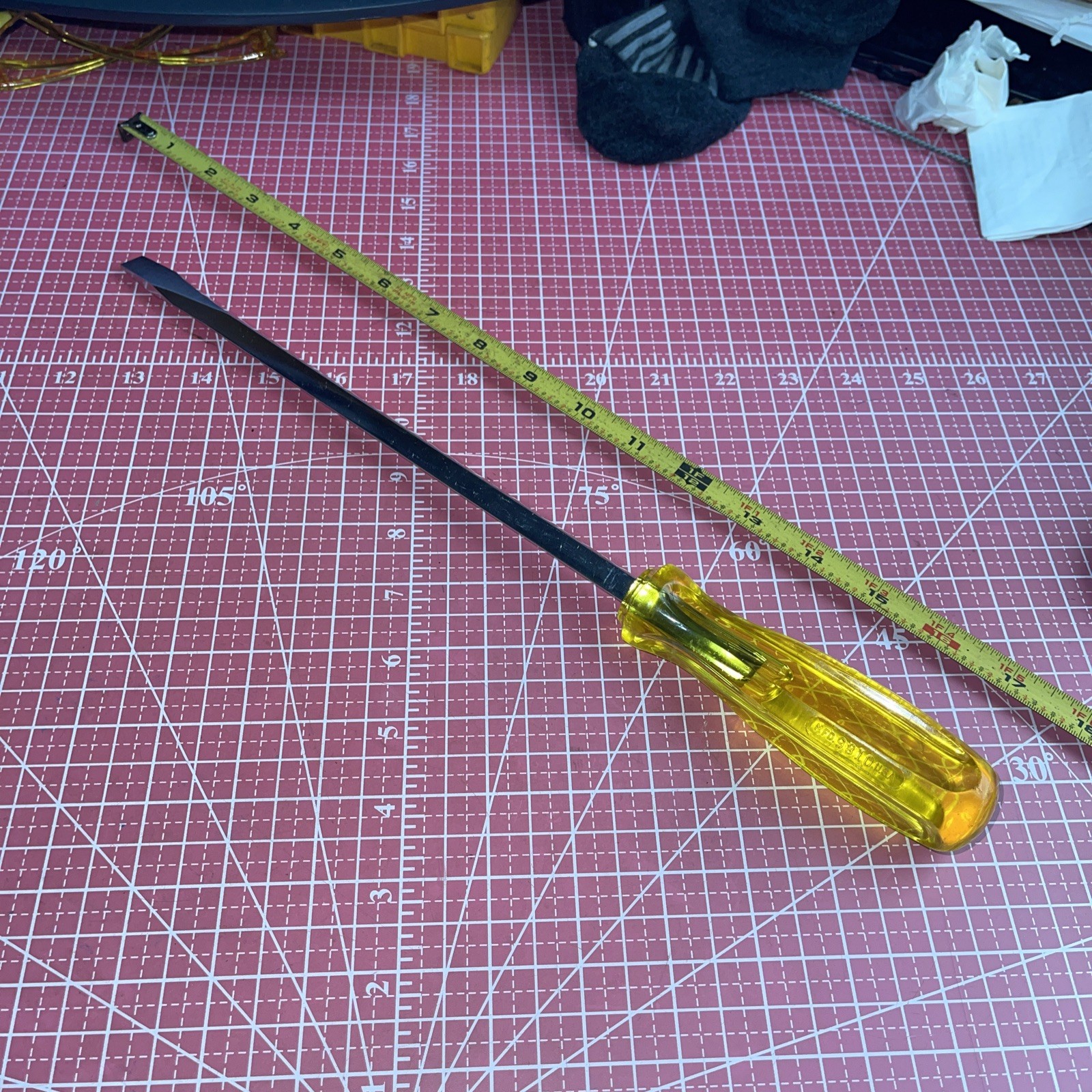 NOS Proto USA 5180 7/16 In Tip 15” OAL Jumbo Flat Slotted Screwdriver 10” Shank