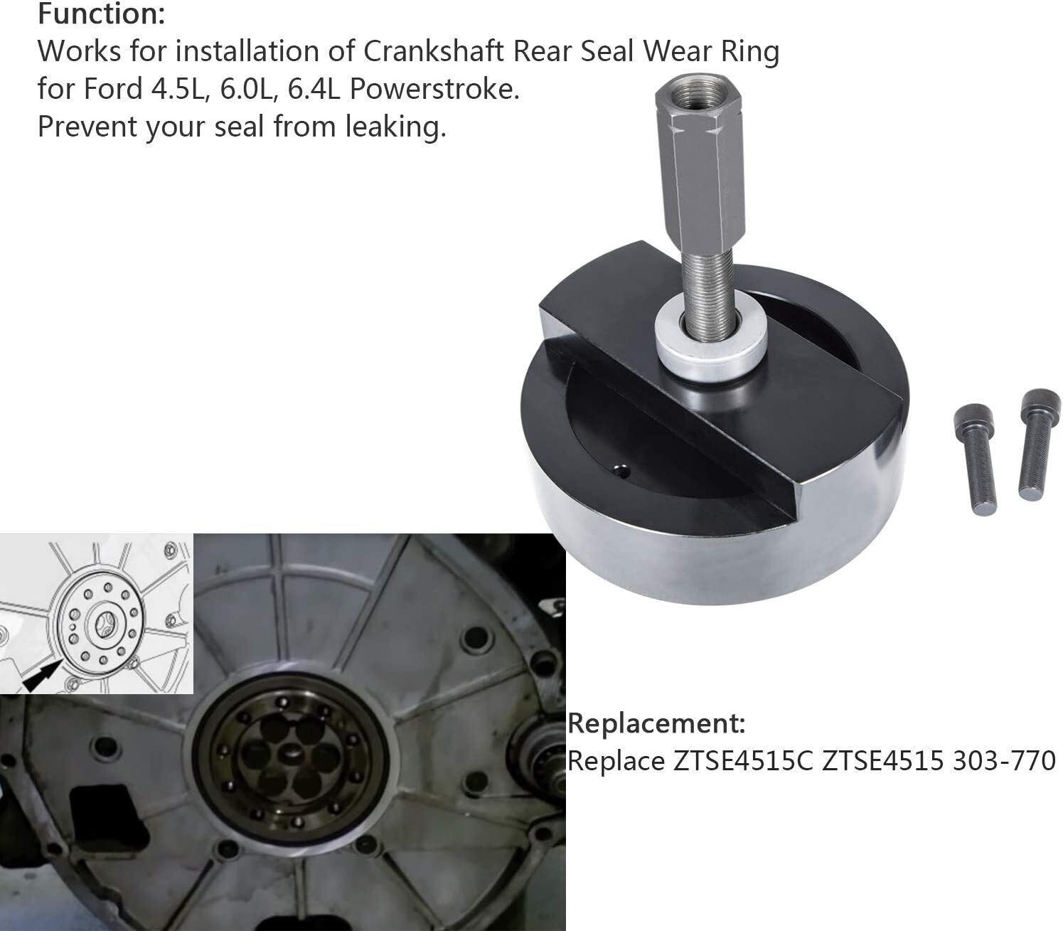 Crankshaft Rear Main Seal Installer Tool 303-770 for Ford 6.0L 6.4L Powerstroke