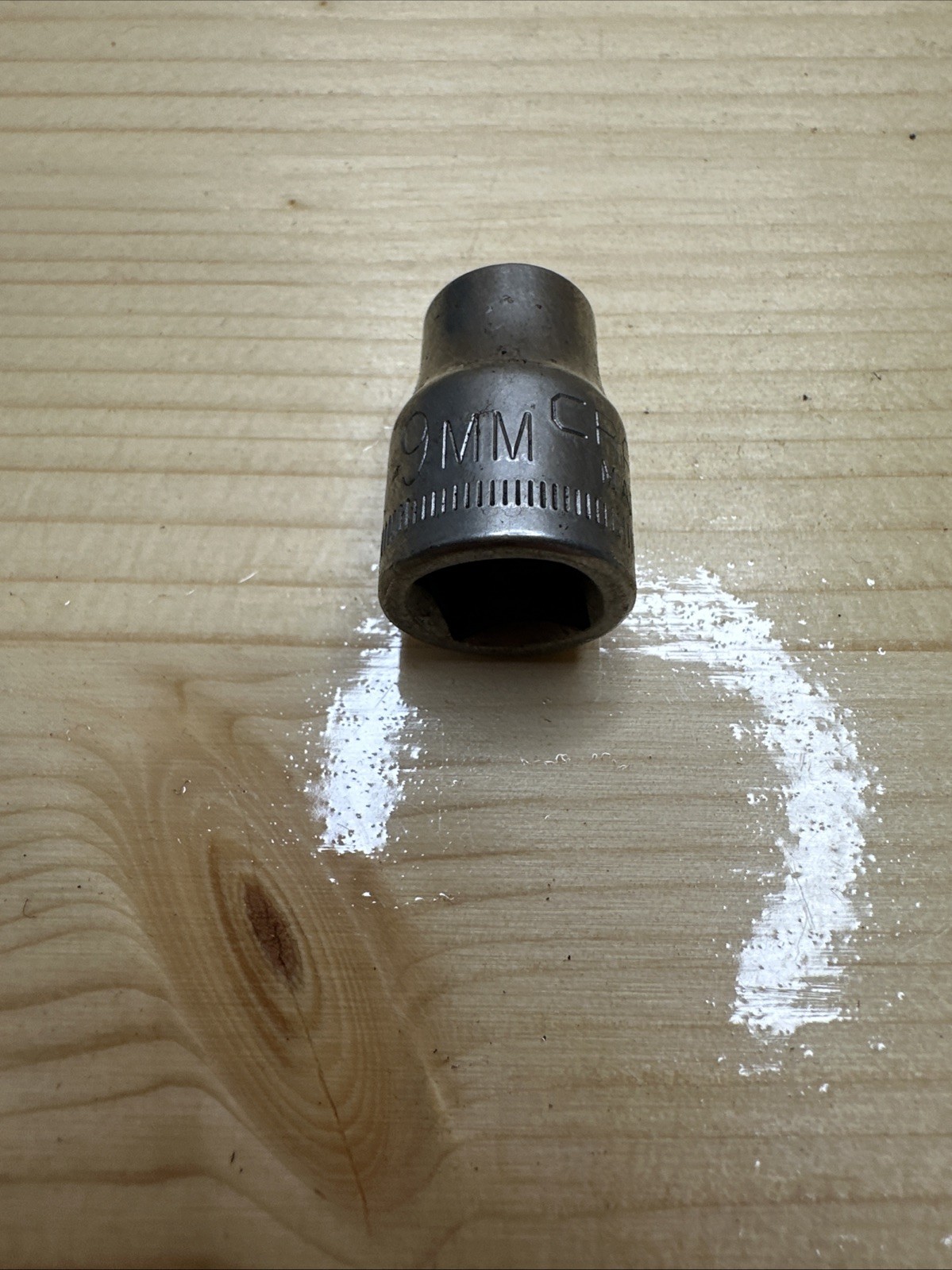 Vintage Craftsman 3/8″ Drive 9mm 6 Pt Shallow Socket G1 43541 USA