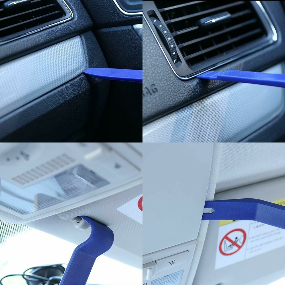 Plastic Trim Removal Pry Tool Set for Car Radio Panel Door Dash Clip Fasteners