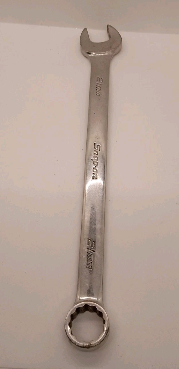 Snap-On Metric 12 Point 21mm #OEXM210B Open Box End Combination Wrench