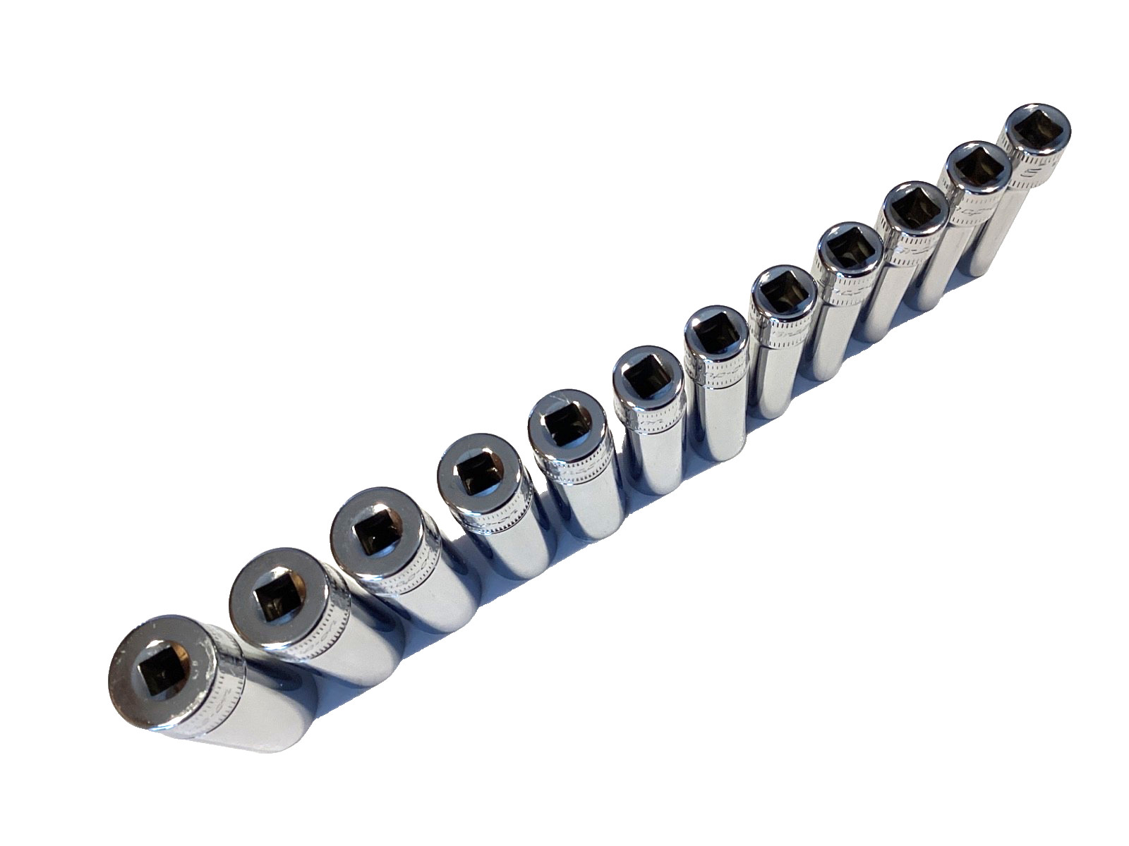 Snap On NEW 12 Piece 1/4″ Drive 6Pt Deep Metric Socket Set 112STMMY 5MM To 15MM