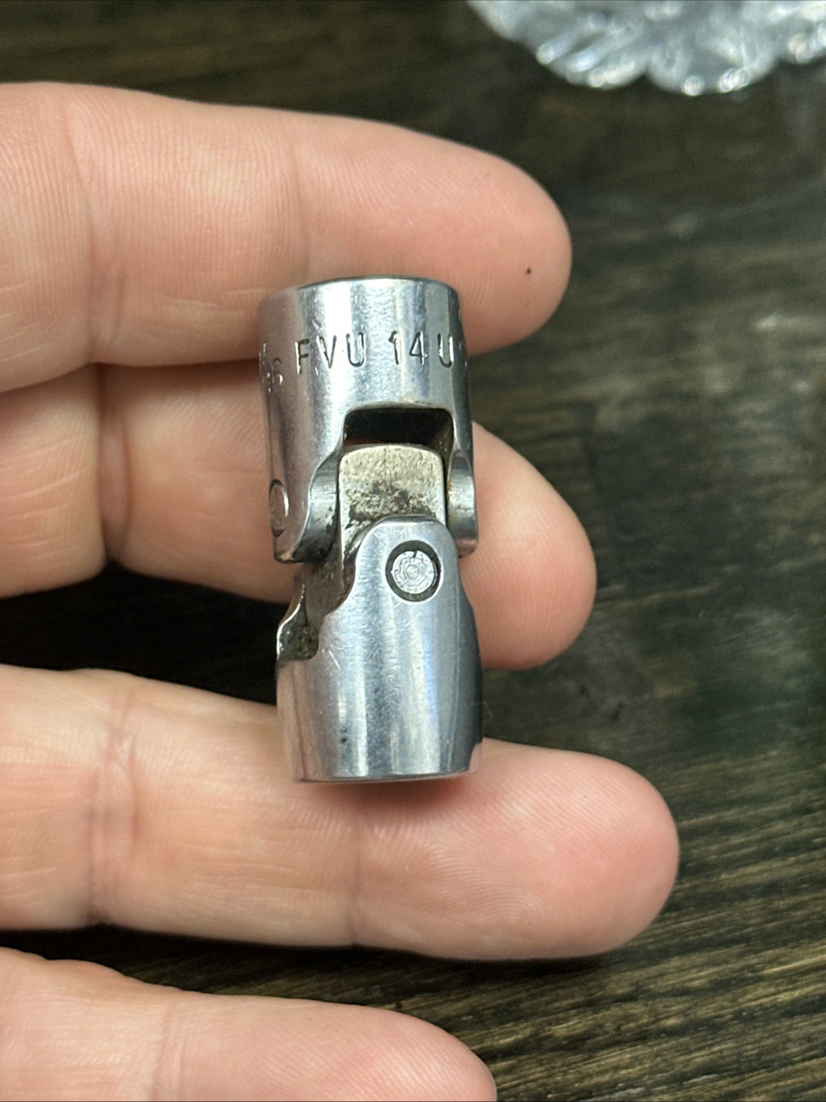 Snap On Tools FVU14 7/16″ SAE Shallow Universal Socket 3/8″ Drive 12 Point USA