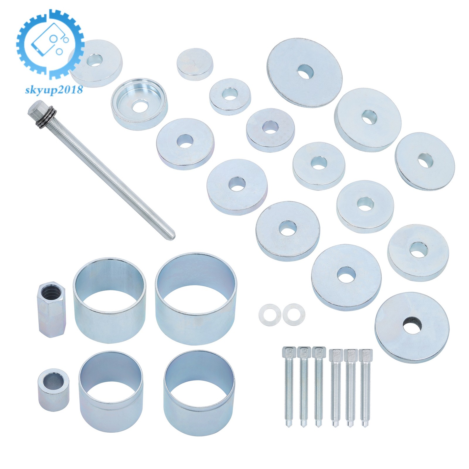 31Pcs Front Wheel Drive Hub Bearing Puller Remover Install Removal Tool Kit New